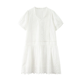 lace embroidery dress