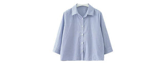 plaid polo top