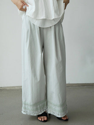 lace wide pants