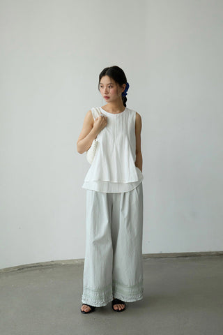 lace wide pants