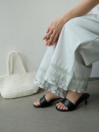 lace wide pants
