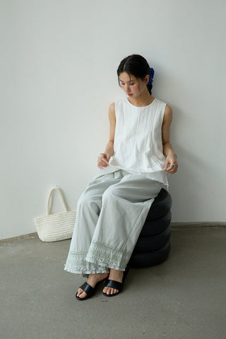 lace wide pants
