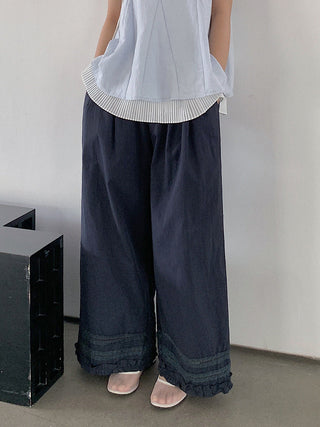 lace wide pants