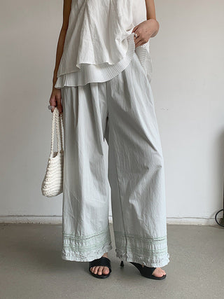 lace wide pants