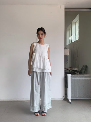 lace wide pants