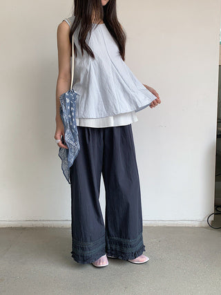 lace wide pants