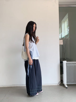lace wide pants