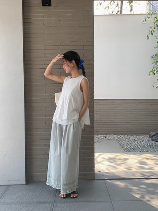 lace wide pants