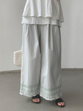 lace wide pants