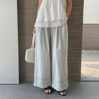 lace wide pants