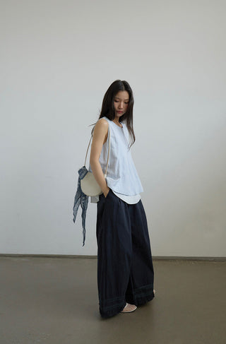 lace wide pants