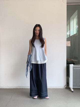 lace wide pants