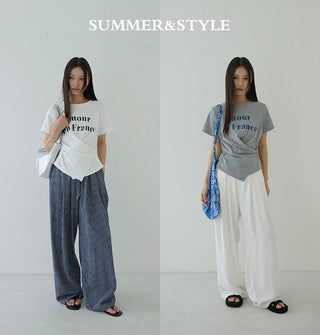 letter print Top
