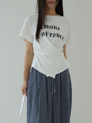 letter print Top