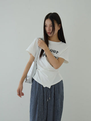 letter print Top