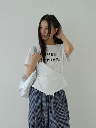 letter print Top