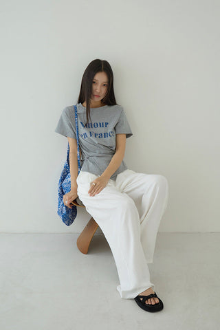 letter print Top