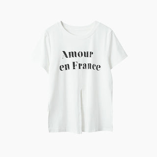 letter print Top