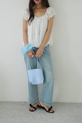 square collar Top