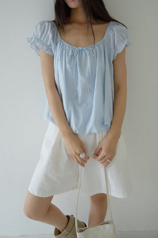 square collar Top