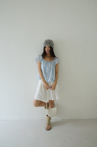 square collar Top