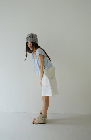 square collar Top