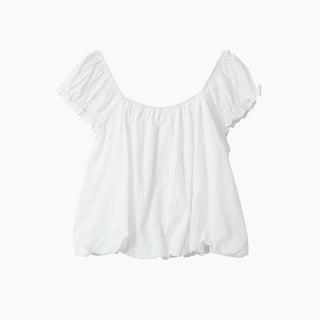 square collar Top