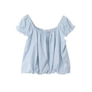 square collar Top