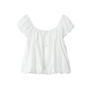square collar Top
