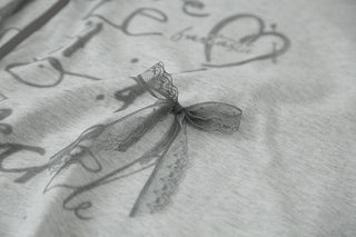 lace bow Top
