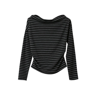 striped off-shoulder Top