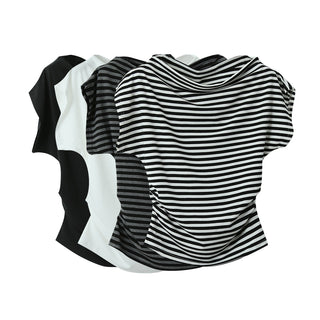 striped off-shoulder Top