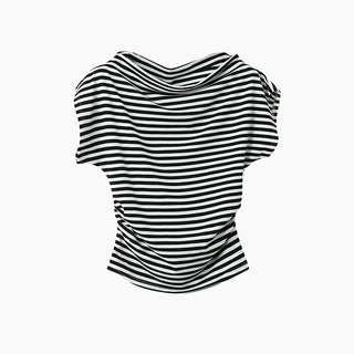 striped off-shoulder Top