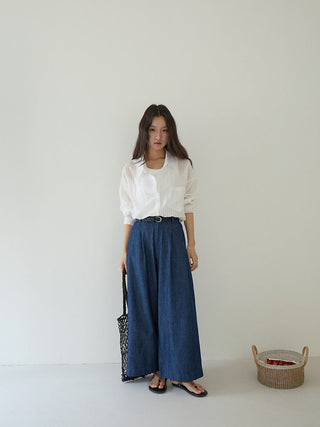 striped Tencel Top