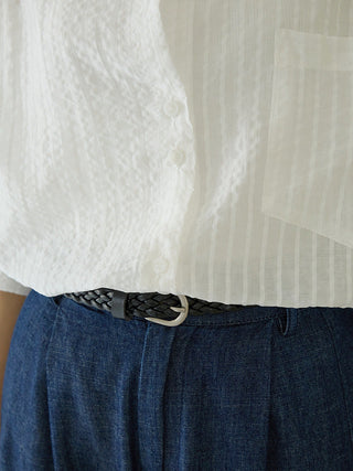 striped Tencel Top