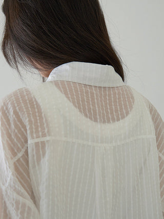 striped Tencel Top