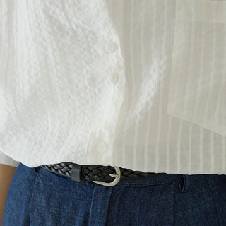 striped Tencel Top