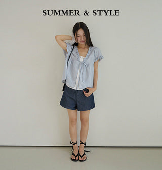 ruffle two-piece Top