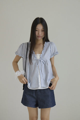 ruffle two-piece Top