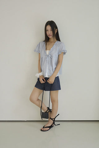 ruffle two-piece Top