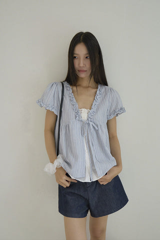 ruffle two-piece Top