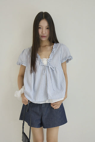 ruffle two-piece Top