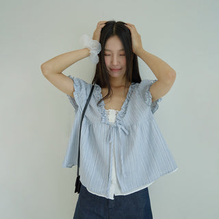 ruffle two-piece Top