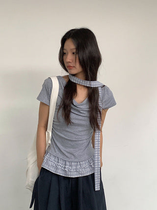 ruffle swing Top