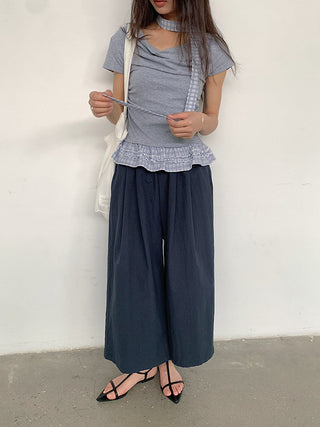 ruffle swing Top