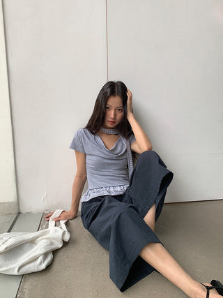ruffle swing Top