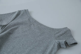 irregular off-shoulder