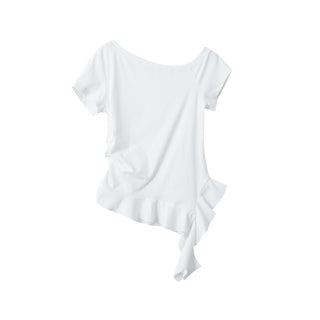 irregular off-shoulder
