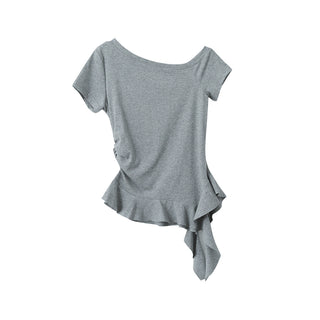 irregular off-shoulder