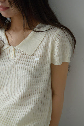 polo hollow sweater